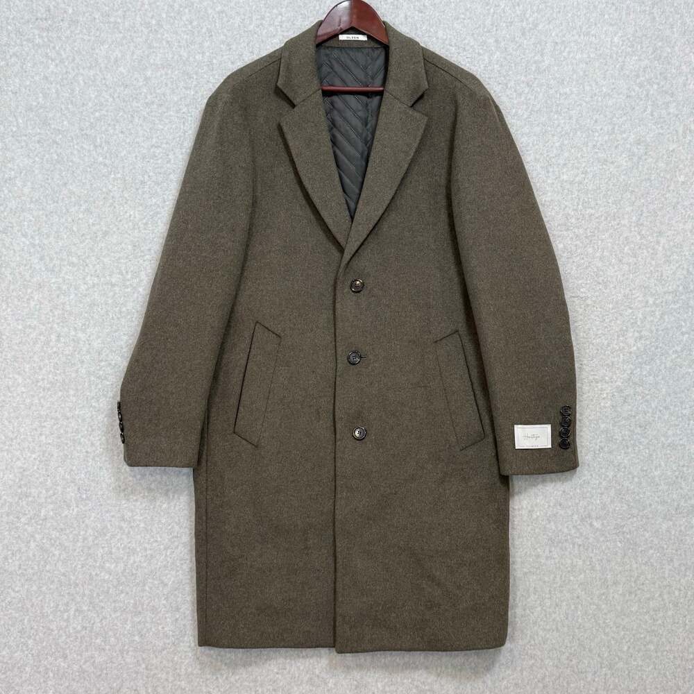 Olzen Heritage 100% Cashmere Coat Size M Lined Luxury Old Money Elevated Basic